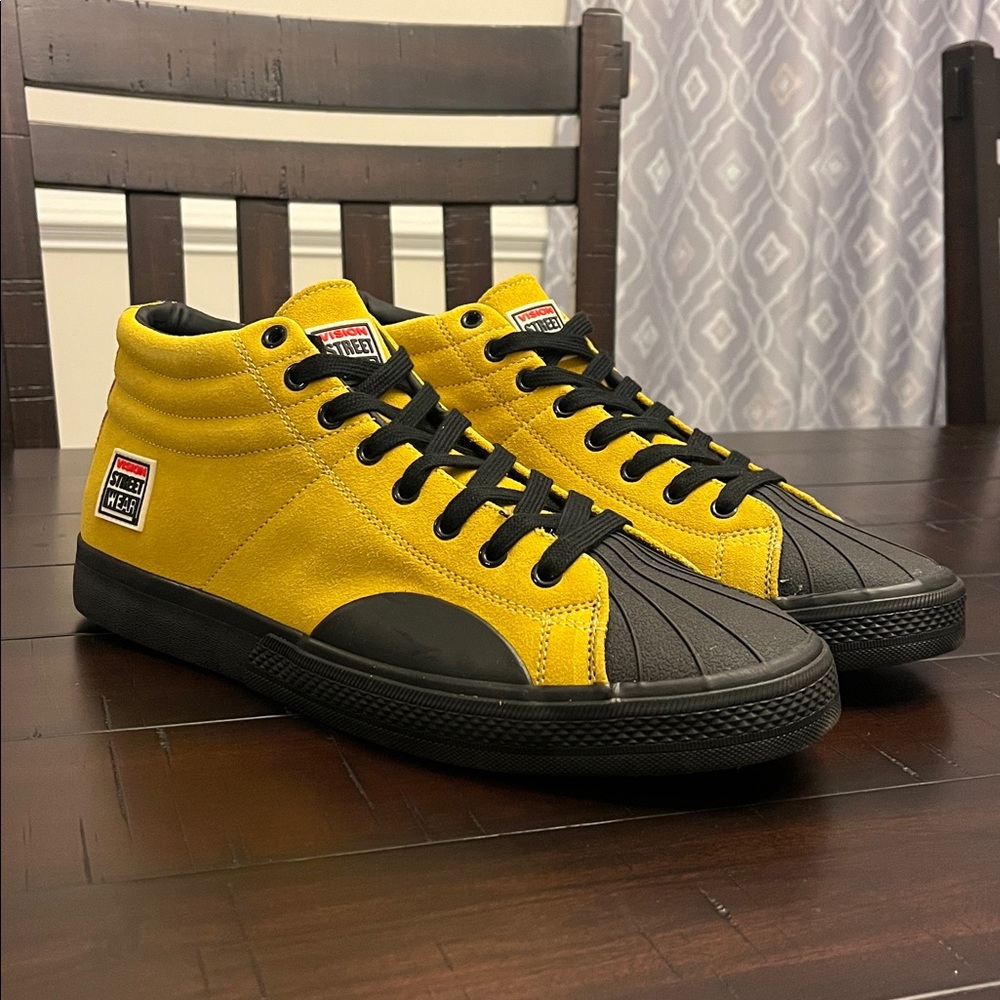 Vision Street Wear Suede Hi VSW Shoes Sneakers Skateboard BMX Mustard Men’s 12